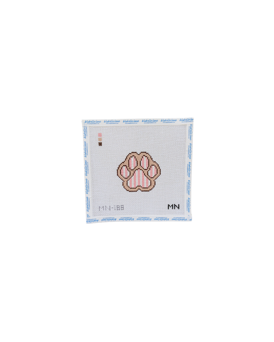 Pink Stripe Paw Canvas
